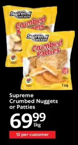 Oxford Freshmarket Supreme Crumbed Nuggets or Patties offer