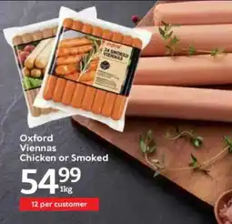 Oxford Freshmarket Oxford Viennas Chicken or Smoked offer