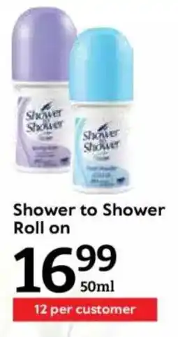 Oxford Freshmarket Shower to Shower Roll on offer