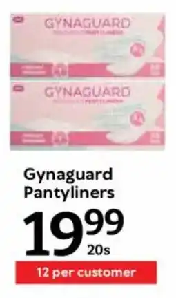 Oxford Freshmarket Gynaguard Pantyliners offer