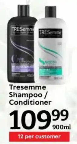Oxford Freshmarket Tresemme Shampoo/ Conditioner offer