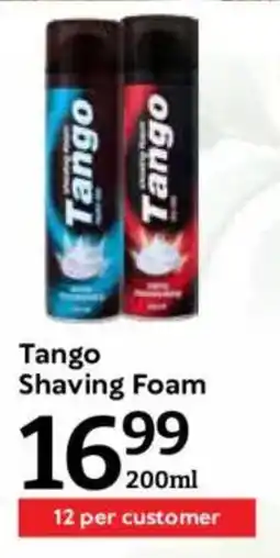 Oxford Freshmarket Tango Shaving Foam offer