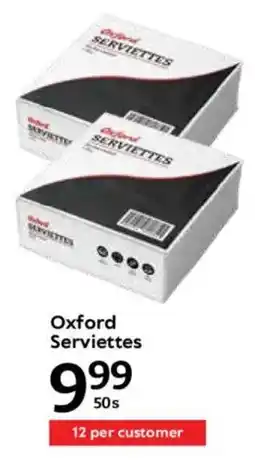Oxford Freshmarket Oxford Serviettes offer