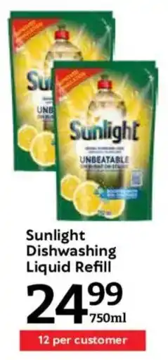 Oxford Freshmarket Sunlight Dishwashing Liquid Refill offer
