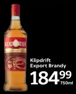 Oxford Freshmarket Klipdrift Export Brandy offer