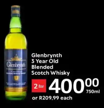 Oxford Freshmarket Glenbrynth 3 Year Old Blended Scotch Whisky offer