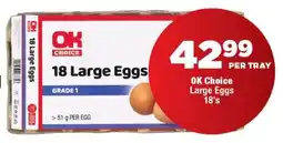 OK Foods OK Choice Large Eggs offer
