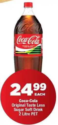 OK Foods Coca-Cola Original Taste Less Sugar Soft Drink offer