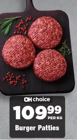 OK Foods Burger Patties offer