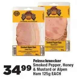 OK Foods Feinschmecker Smoked Pepper, Honey & Mustard or Alpen Ham offer