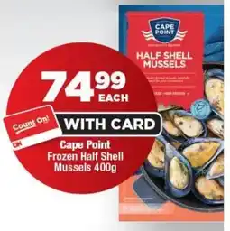 OK Foods Cape Point Frozen Half Shell Mussels offer