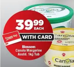 OK Foods Blossom Canola Margarine Tub offer