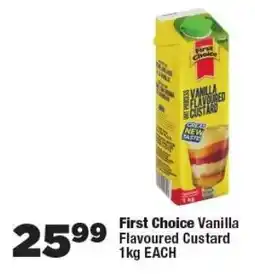 OK Foods First Choice Vanilla Flavoured Custard offer