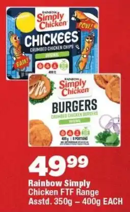 OK Foods Rainbow Simply Chicken FTF Range offer