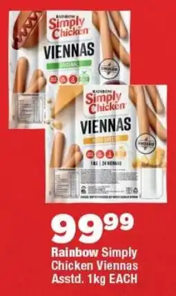OK Foods Rainbow Simply Chicken Viennas offer