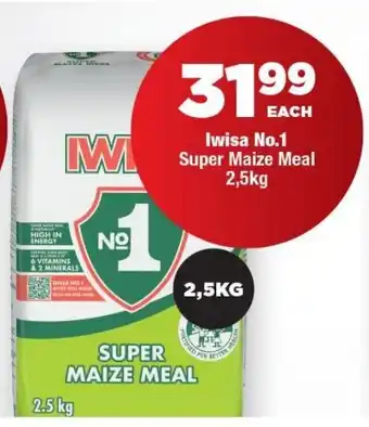 OK Foods Iwisa No.1 Super Maize Meal offer