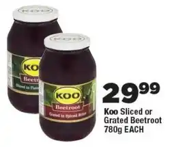 OK Foods Koo Sliced or Grated Beetroot offer