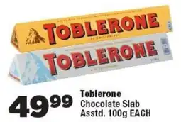 OK Foods Toblerone Chocolate Slab offer