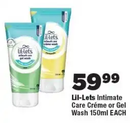 OK Foods Lil-Lets Intimate Care Créme or Gel Wash offer