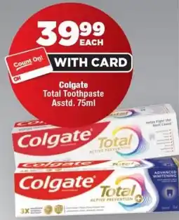 OK Foods Colgate Total Toothpaste offer