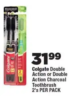 OK Foods Colgate Double Action or Double Action Charcoal Toothbrush offer