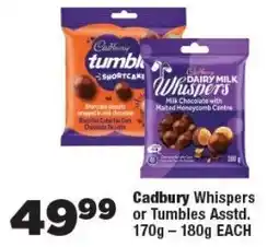 OK Foods Cadbury Whispers or Tumbles offer