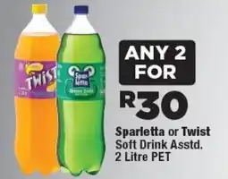 OK Foods Sparletta or Twist Soft Drink offer