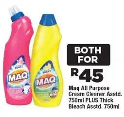 OK Foods Maq All Purpose Cream Cleaner plus Thick Bleach offer