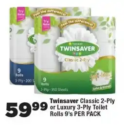 OK Foods Twinsaver Classic 2-Ply or Luxury 3-Ply Toilet Rolls offer