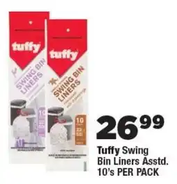 OK Foods Tuffy Swing Bin Liners offer
