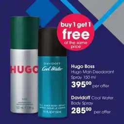 Clicks Davidoff Cool Water Body Spray offer