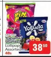 KitKat Cash and Carry Yogueta/Stumbo Lollipops Assorted 48s offer