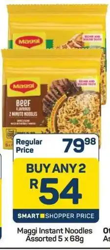 Pick n Pay Maggi Instant Noodles Assorted 5 x 68g offer