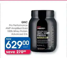 Clicks Pro Performance AMP Amplified Gold 100% Whey Protein Advanced 2 lb offer
