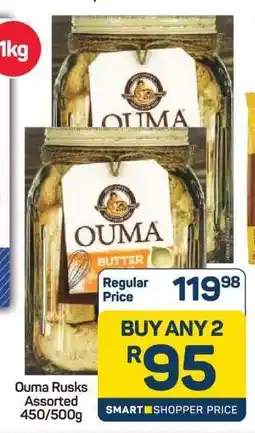 Pick n Pay Ouma Rusks Assorted 450/500g offer