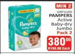 KitKat Cash and Carry PAMPERS Active Baby-dry Jumbo Pack 2 offer