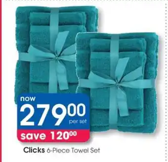 Clicks Clicks 6-Piece Towel Set offer