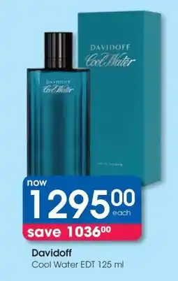 Clicks Davidoff Cool Water EDT 125 ml offer