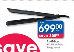 Clicks Toni&Guy XXL Wide-Plate Straightener offer