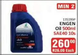 KitKat Cash and Carry ENGEN Oil 500ml SAE40 10s offer