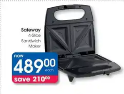 Clicks Safeway 4-Slice Sandwich Maker offer