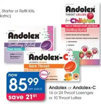 Clicks Andolex or Andolex-C offer