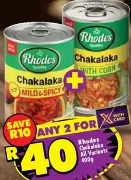 Shoprite Rhodes Chakalaka All Variants offer