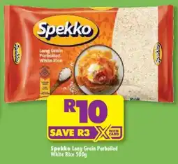 Shoprite Spekko Long Grain Parboiled White Rice offer