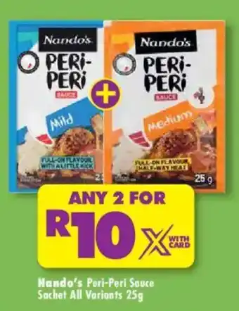Nando's Peri-Peri Sauce Sachet All Variants