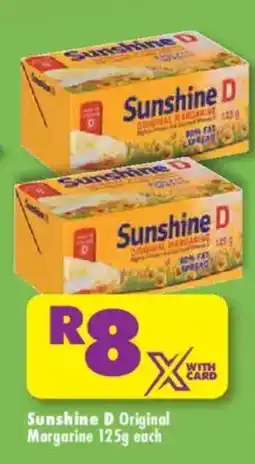 Shoprite Sunshine D Original Margarine offer