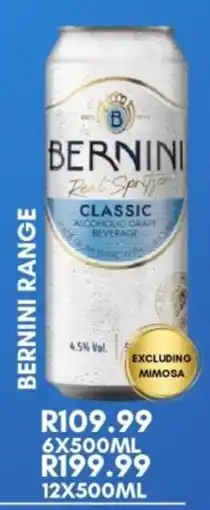 Prestons Bernini Range offer