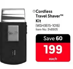 Makro Wahl Cordless Travel Shaver Kit offer