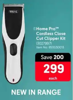 Makro Wahl Home Pro Cordless Close Cut Clipper Kit offer