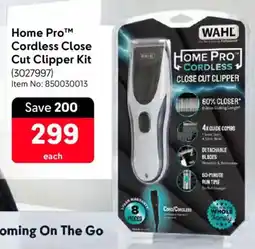 Makro Wahl Home Pro Cordless Close Cut Clipper Kit offer